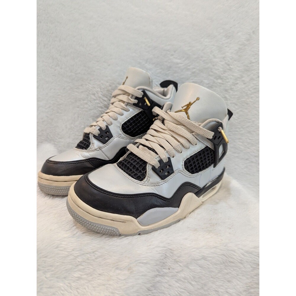 Jordan 4 Retro (GS) "Platinum Gold" Big Kids' Shoes Pure Platinum/Metallic Gold